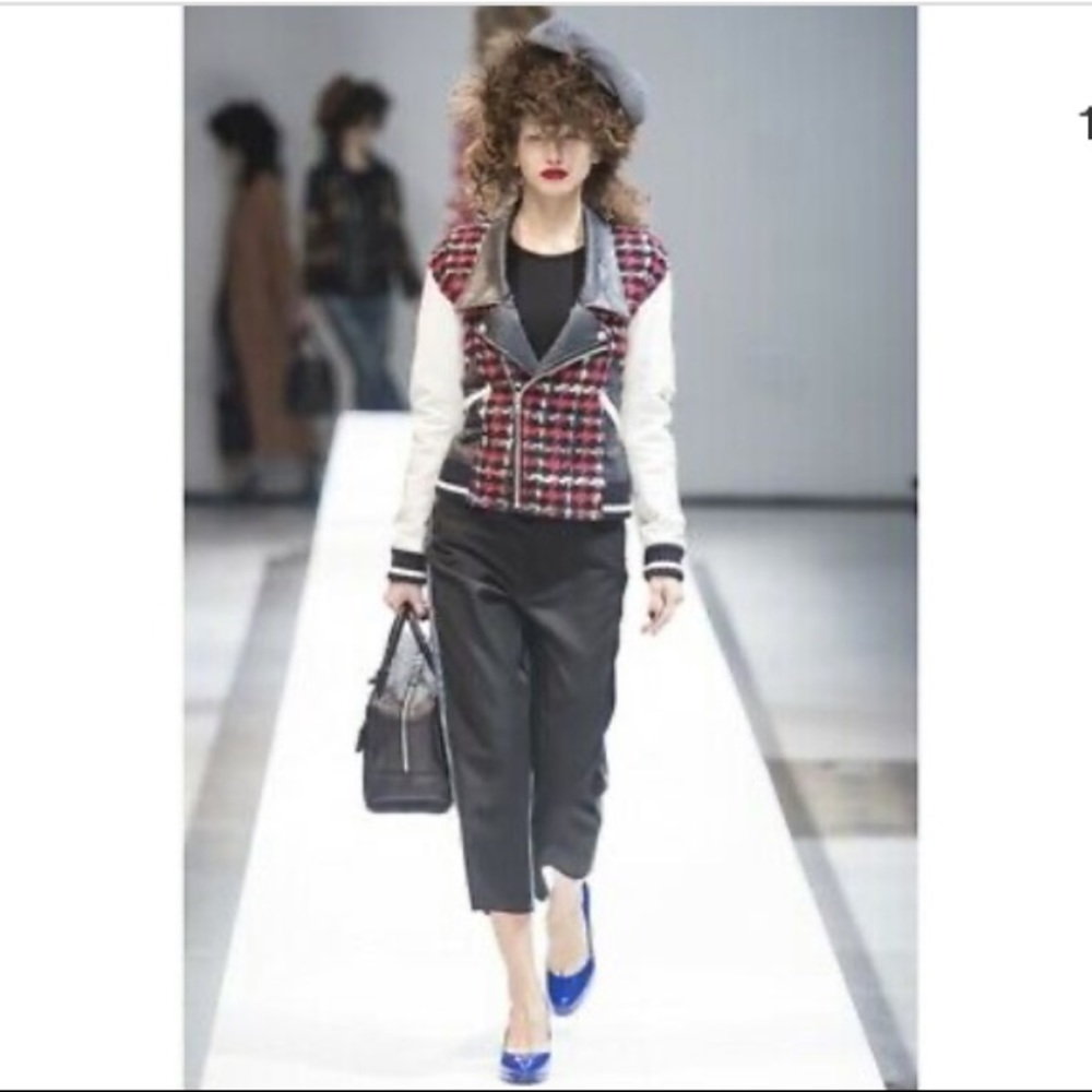 Junya Watanabe Tweed Leather jacket size XS